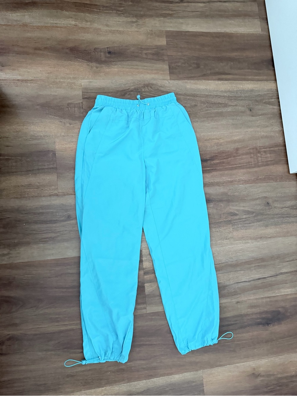 Forever 21 neon blue windbreaker cargo joggers pants